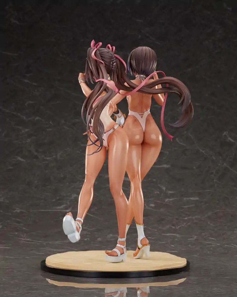 Taimanin RPG Set mit 2 PVC-Statuen 1/6 Adult Yukikaze und Young Yukikaze Swimsuits Ver. 28 cm Produktfoto