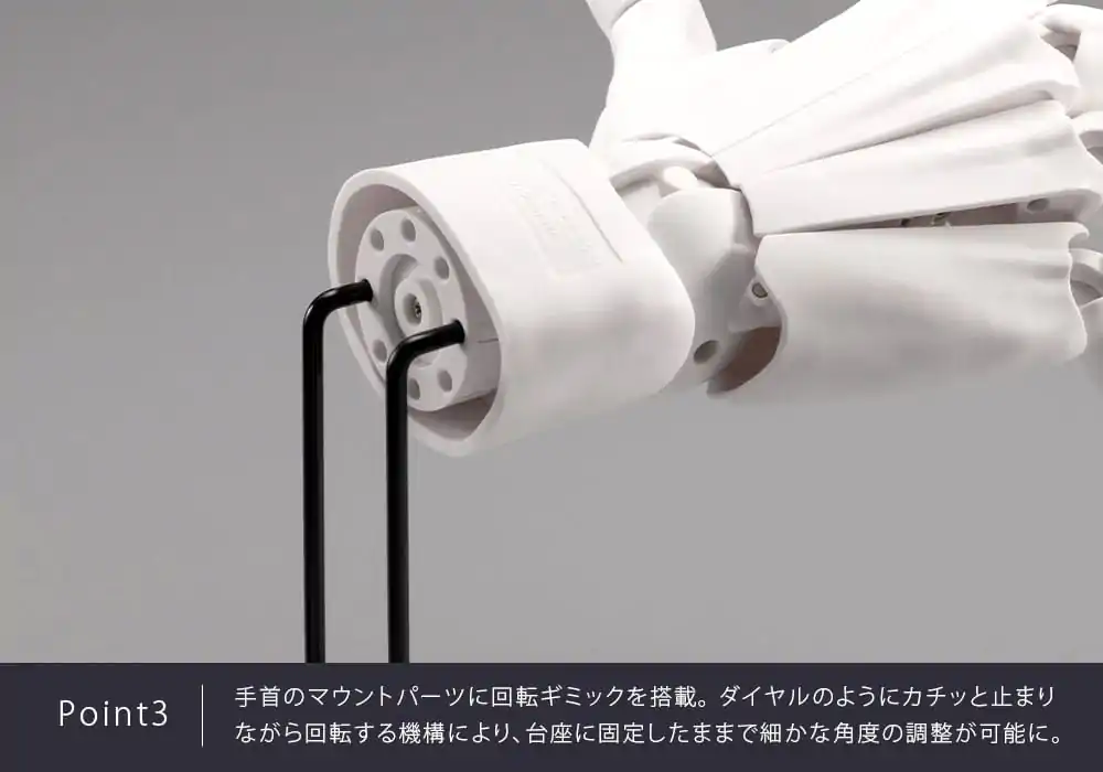 Takahiro Kagami PVC Künstler Unterstützung Artikel Hand 1/1 Modell Männer /L Grau 22 cm Produktfoto