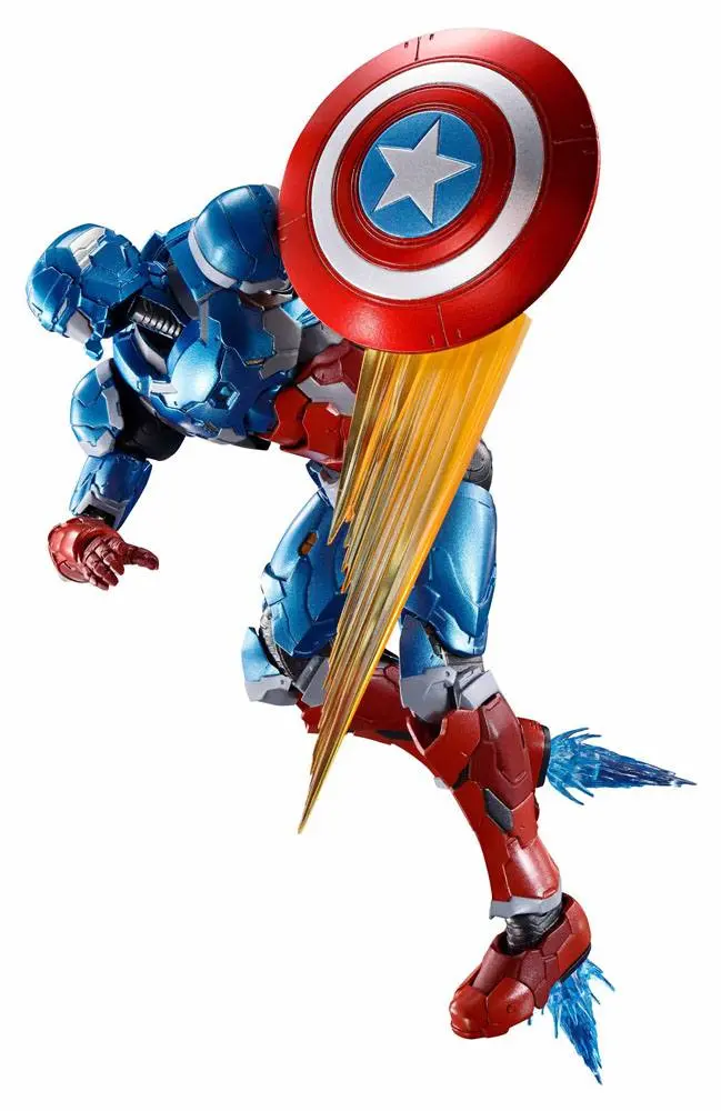Tech-On Avengers S.H. Figuarts Actionfigur Captain America 16 cm Produktfoto