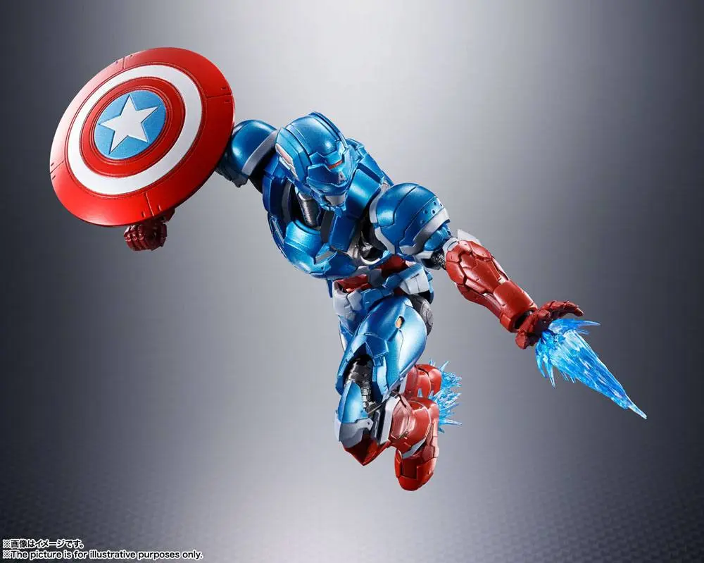Tech-On Avengers S.H. Figuarts Actionfigur Captain America 16 cm Produktfoto