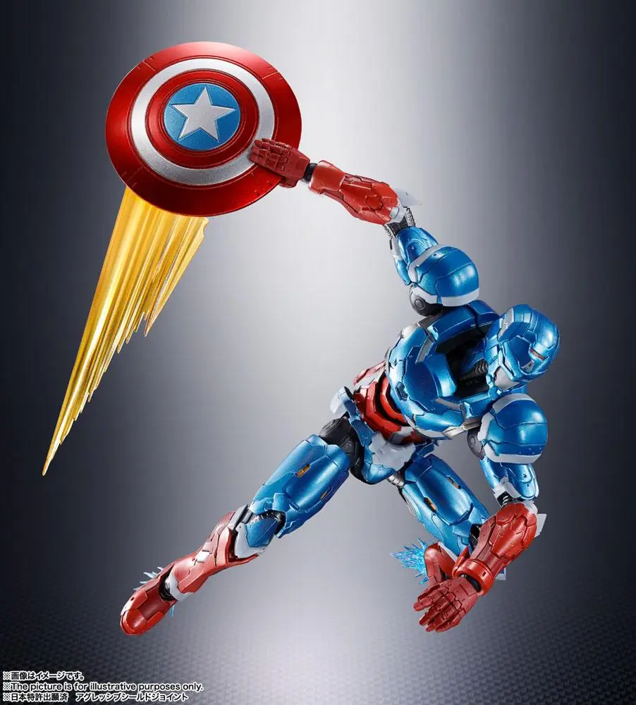 Tech-On Avengers S.H. Figuarts Actionfigur Captain America 16 cm Produktfoto