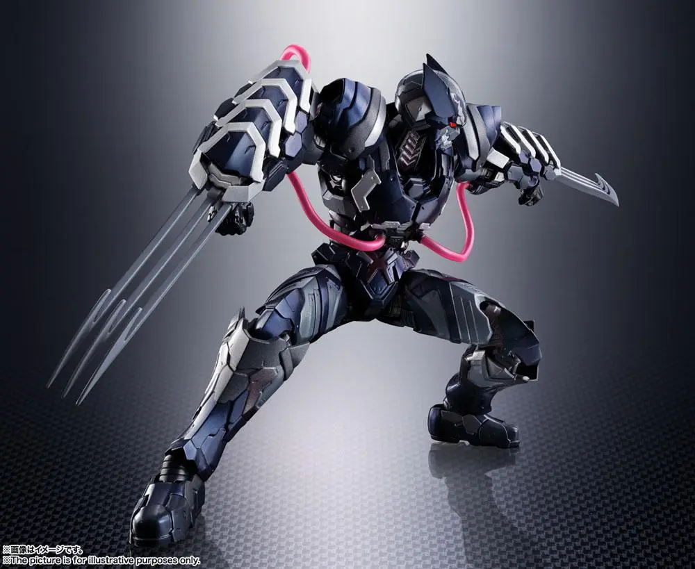 Tech-On Avengers S.H. Figuarts Actionfigur Venom Symbiote Wolverine 16 cm termékfotó