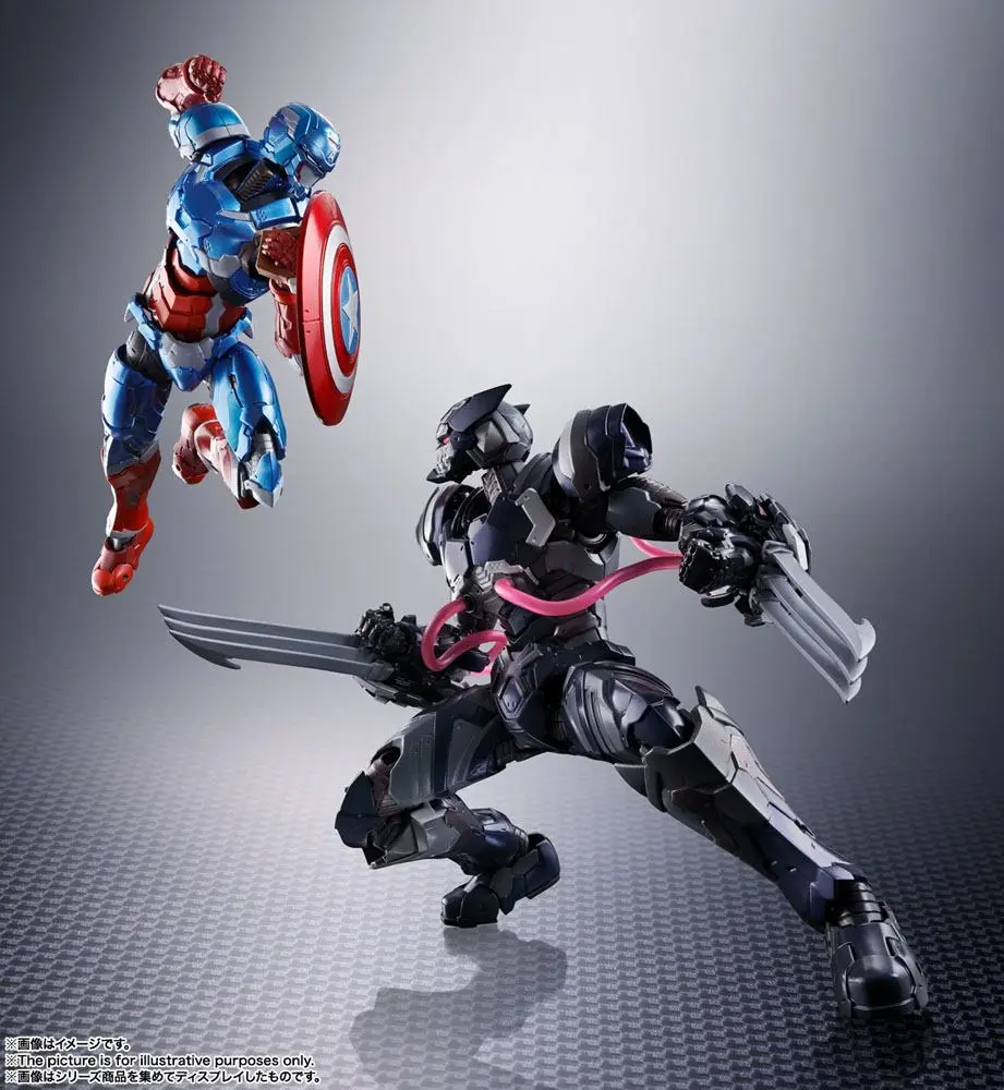 Tech-On Avengers S.H. Figuarts Actionfigur Venom Symbiote Wolverine 16 cm termékfotó