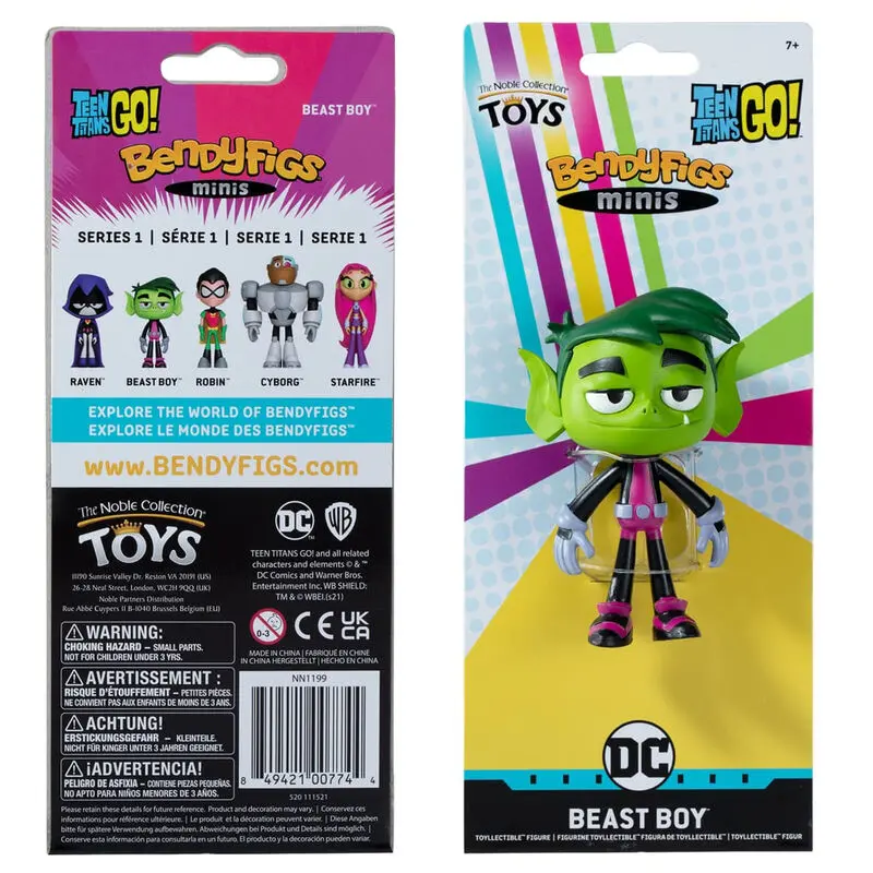 Teen Titans Go! Bendyfigs Biegefigur Beast Boy 9 cm termékfotó