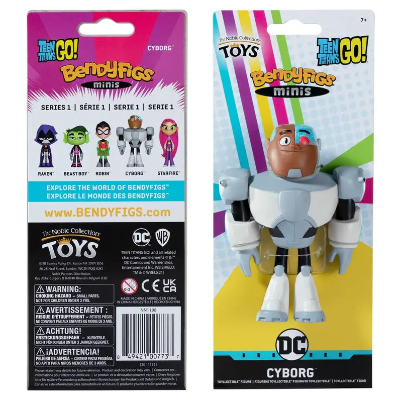Teen Titans Go! Bendyfigs Bendable Figur Cyborg 11 cm Produktfoto