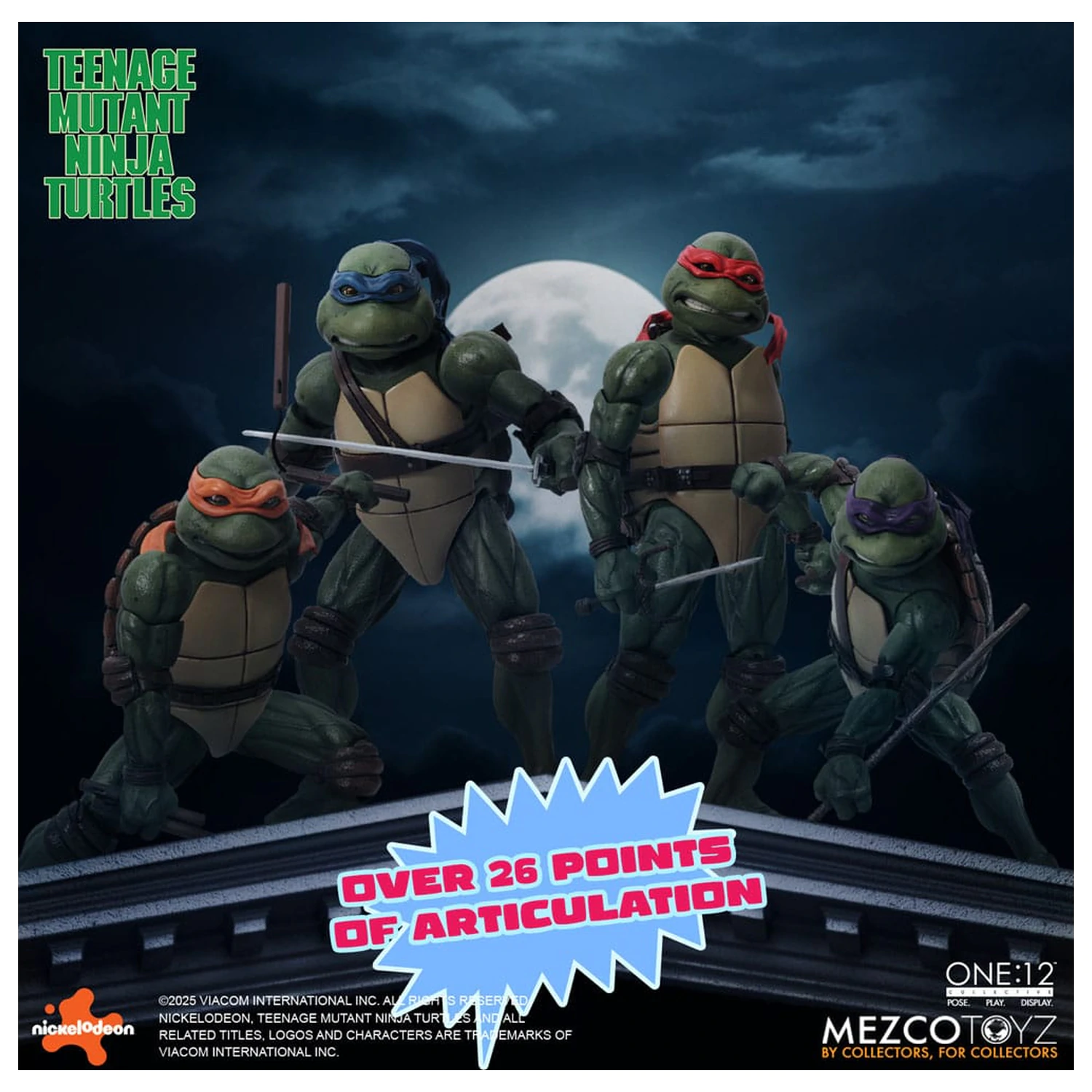 Teenage Mutant Ninja Turtles Figuren Box Set 1/12 Teenage Mutant Ninja Turtles (1990 Movie) 15 cm Produktfoto