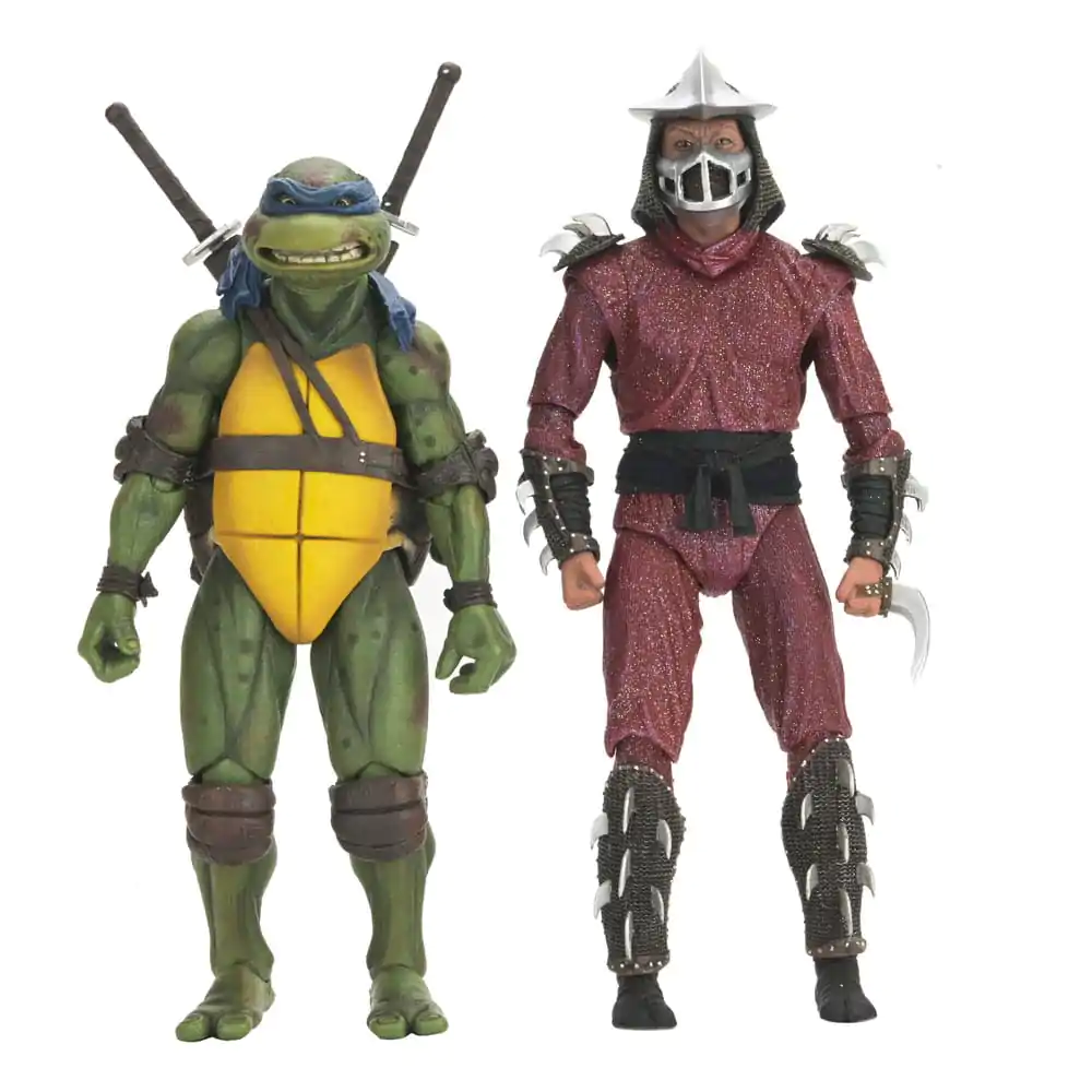 Teenage Mutant Ninja Turtles (1990 Movie) Actionfigur Roof Top Battle Shredder vs Leo 18 cm Produktfoto