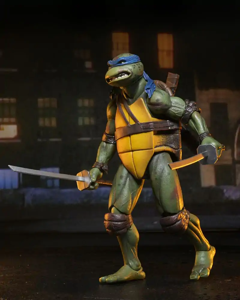 Teenage Mutant Ninja Turtles (1990 Movie) Actionfigur Roof Top Battle Shredder vs Leo 18 cm Produktfoto