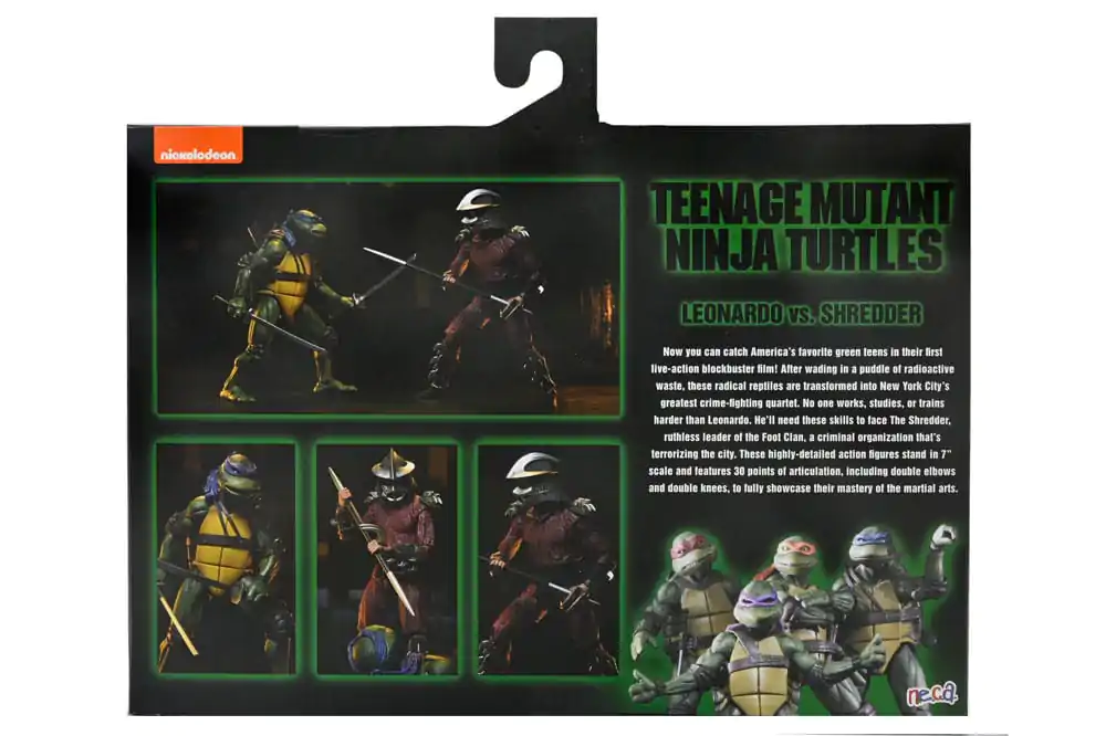 Teenage Mutant Ninja Turtles (1990 Movie) Actionfigur Roof Top Battle Shredder vs Leo 18 cm Produktfoto