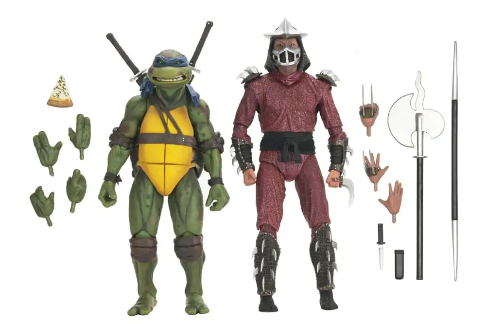 Teenage Mutant Ninja Turtles (1990 Movie) Actionfigur Roof Top Battle Shredder vs Leo 18 cm Produktfoto