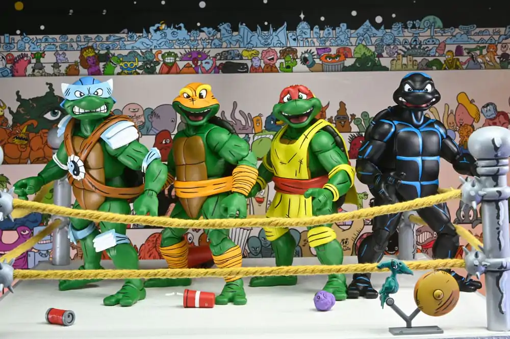 Teenage Mutant Ninja Turtles (Archie Comics) Actionfiguren 4er-Pack Stump Wrestling Turtles 18 cm termékfotó