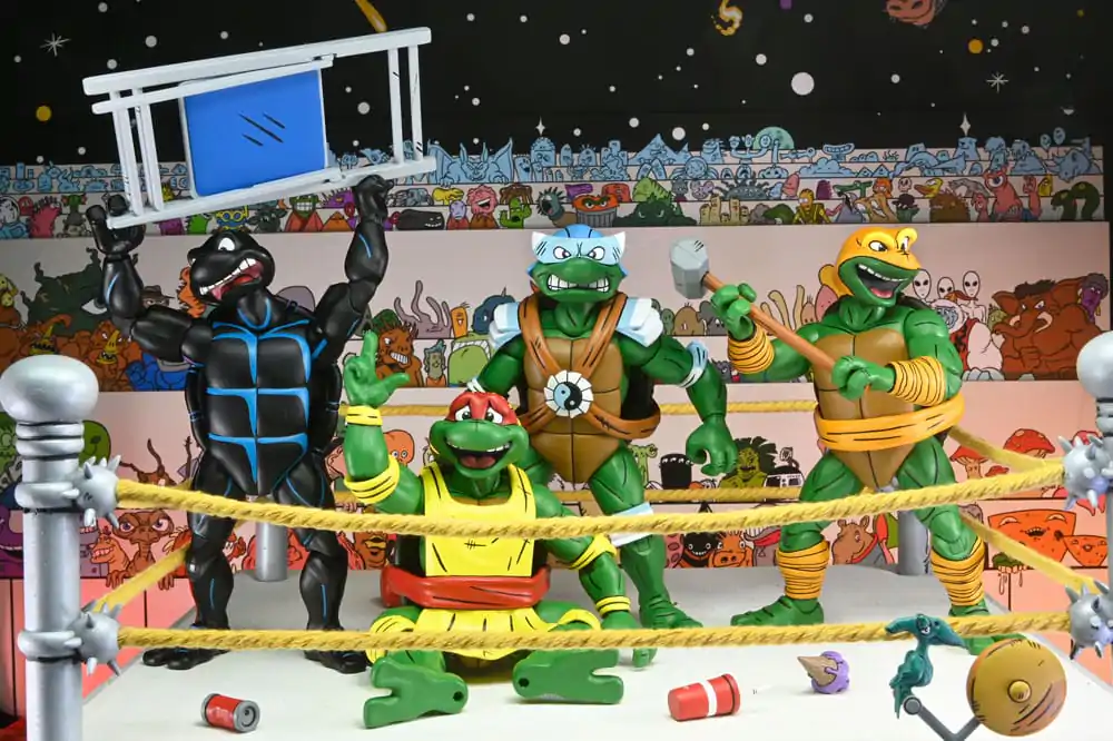 Teenage Mutant Ninja Turtles (Archie Comics) Actionfiguren 4er-Pack Stump Wrestling Turtles 18 cm termékfotó