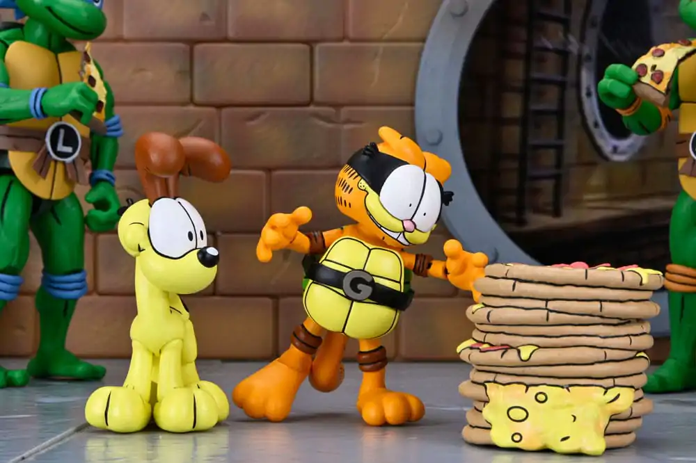 Teenage Mutant Ninja Turtles (Archie Comics) x Garfield Action-Figuren 2er-Pack Ultimate Garfello & Odie 10 cm Produktfoto