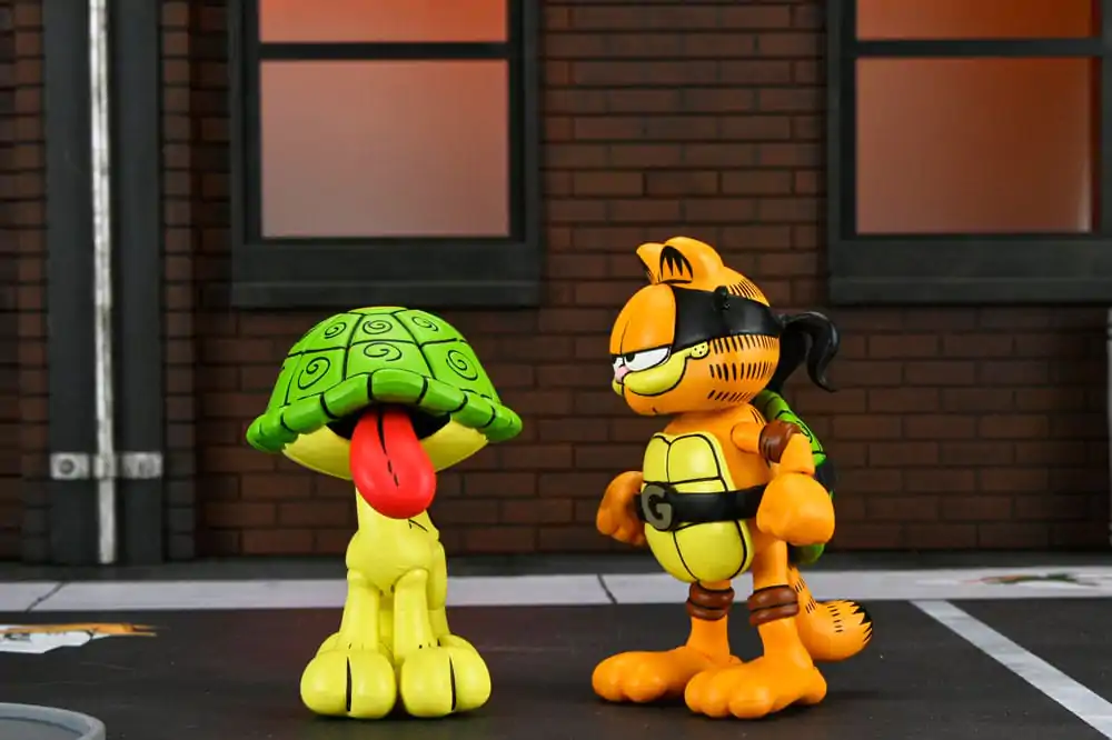 Teenage Mutant Ninja Turtles (Archie Comics) x Garfield Action-Figuren 2er-Pack Ultimate Garfello & Odie 10 cm Produktfoto