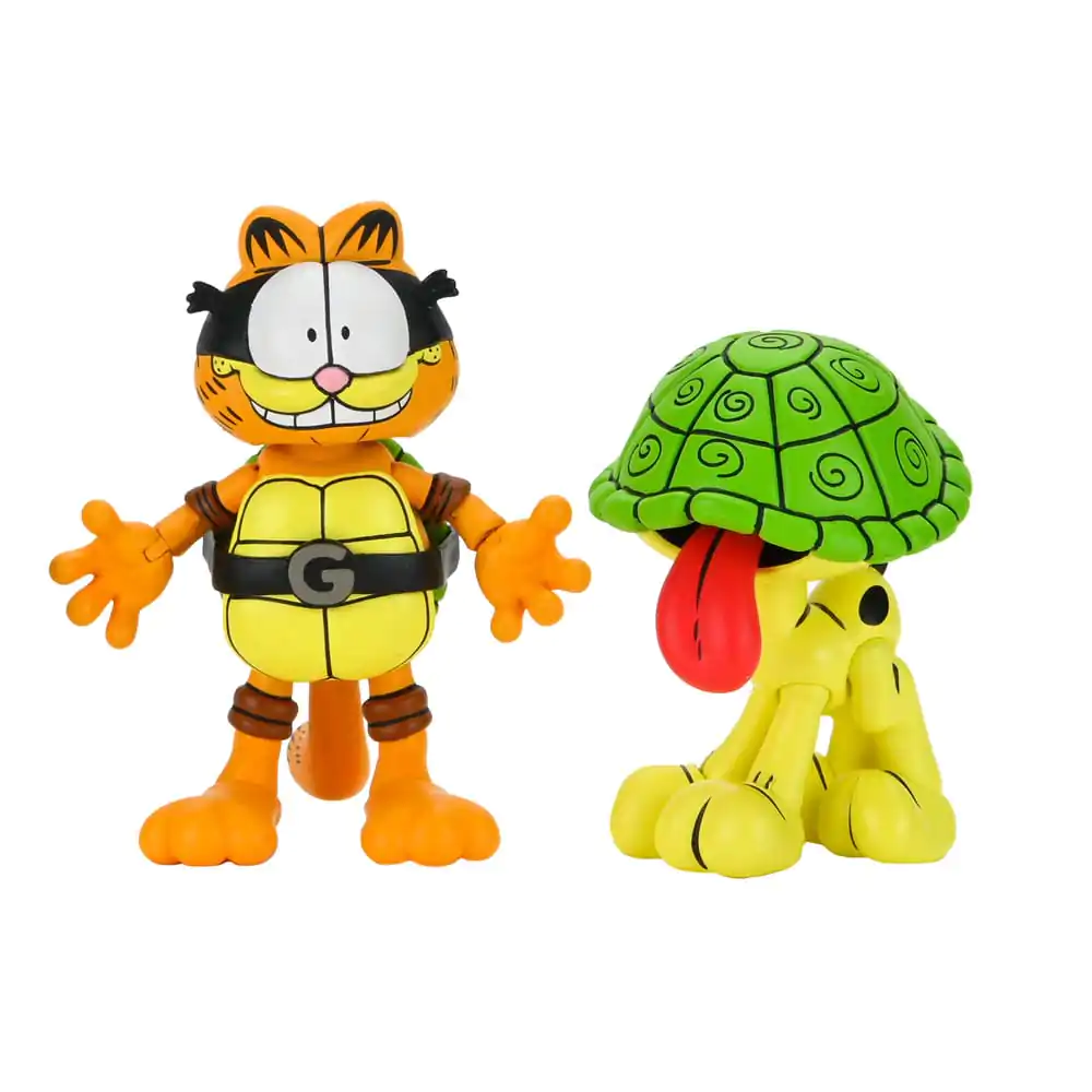 Teenage Mutant Ninja Turtles (Archie Comics) x Garfield Action-Figuren 2er-Pack Ultimate Garfello & Odie 10 cm Produktfoto