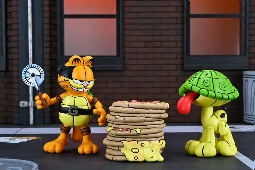 Teenage Mutant Ninja Turtles (Archie Comics) x Garfield Action-Figuren 2er-Pack Ultimate Garfello & Odie 10 cm Produktfoto