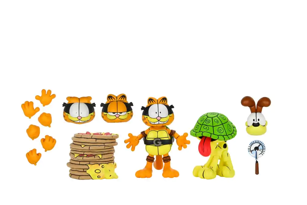Teenage Mutant Ninja Turtles (Archie Comics) x Garfield Action-Figuren 2er-Pack Ultimate Garfello & Odie 10 cm Produktfoto