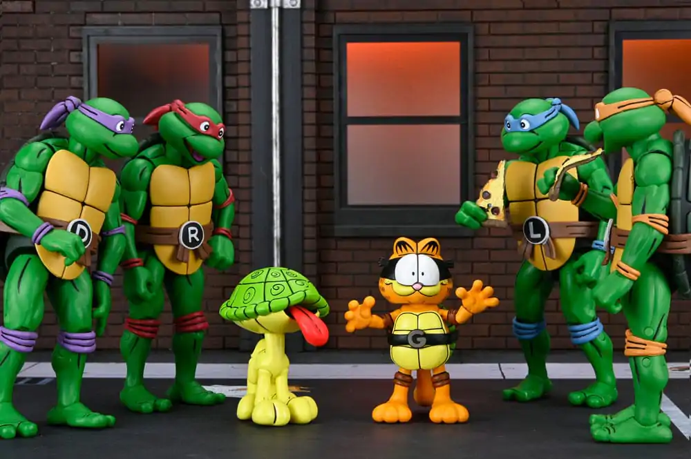 Teenage Mutant Ninja Turtles (Archie Comics) x Garfield Action-Figuren 2er-Pack Ultimate Garfello & Odie 10 cm Produktfoto