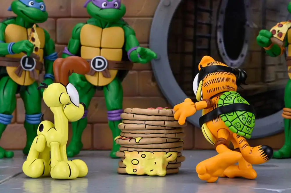 Teenage Mutant Ninja Turtles (Archie Comics) x Garfield Action-Figuren 2er-Pack Ultimate Garfello & Odie 10 cm Produktfoto