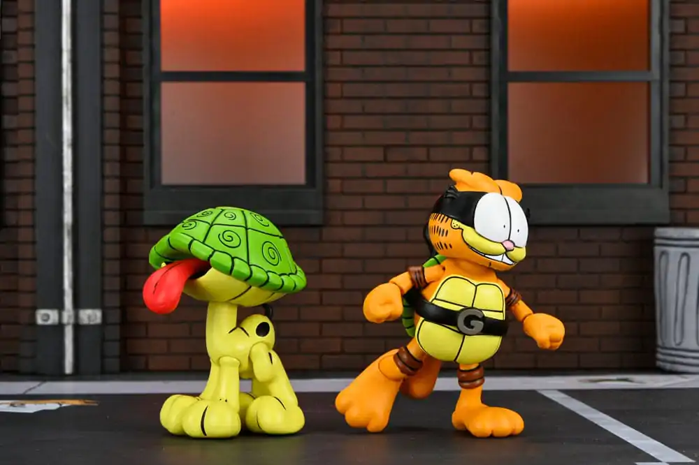 Teenage Mutant Ninja Turtles (Archie Comics) x Garfield Action-Figuren 2er-Pack Ultimate Garfello & Odie 10 cm Produktfoto