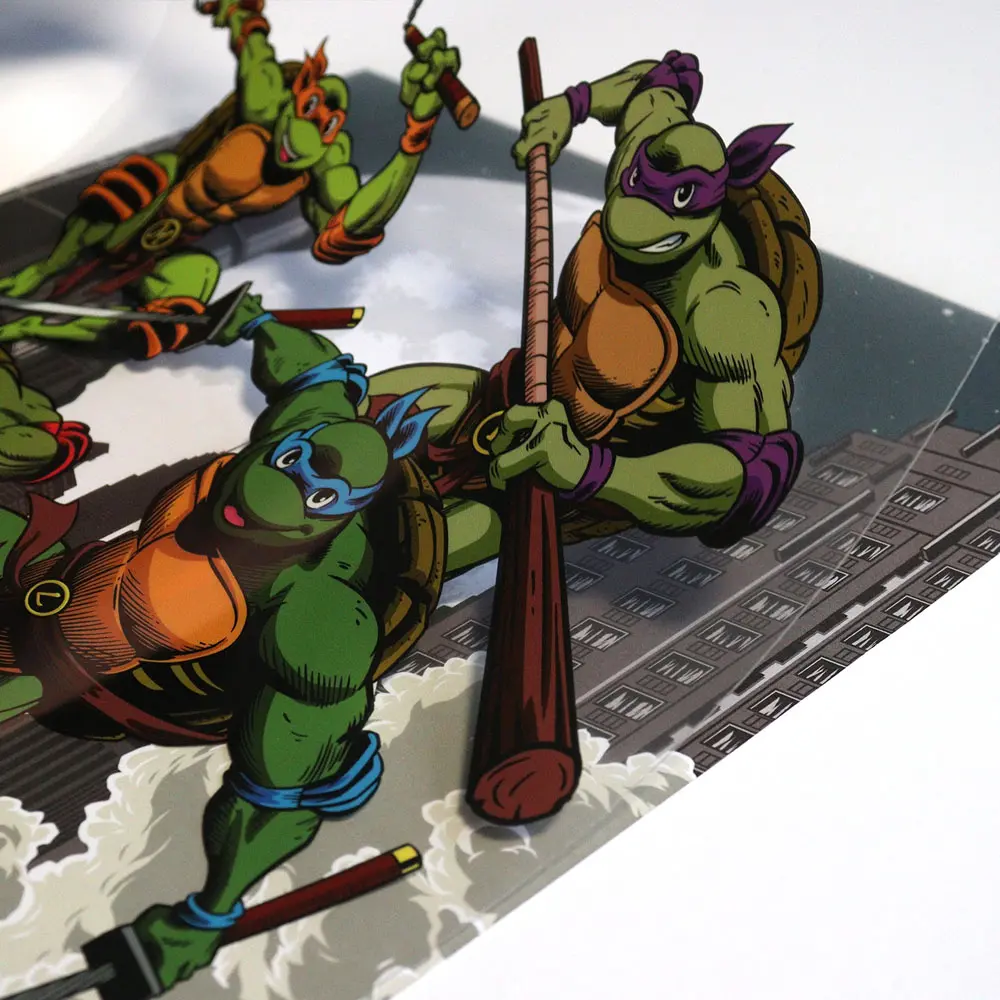 Teenage Mutant Ninja Turtles Kunstdruck Limited Edition Fan-Cel 36 x 28 cm Produktfoto