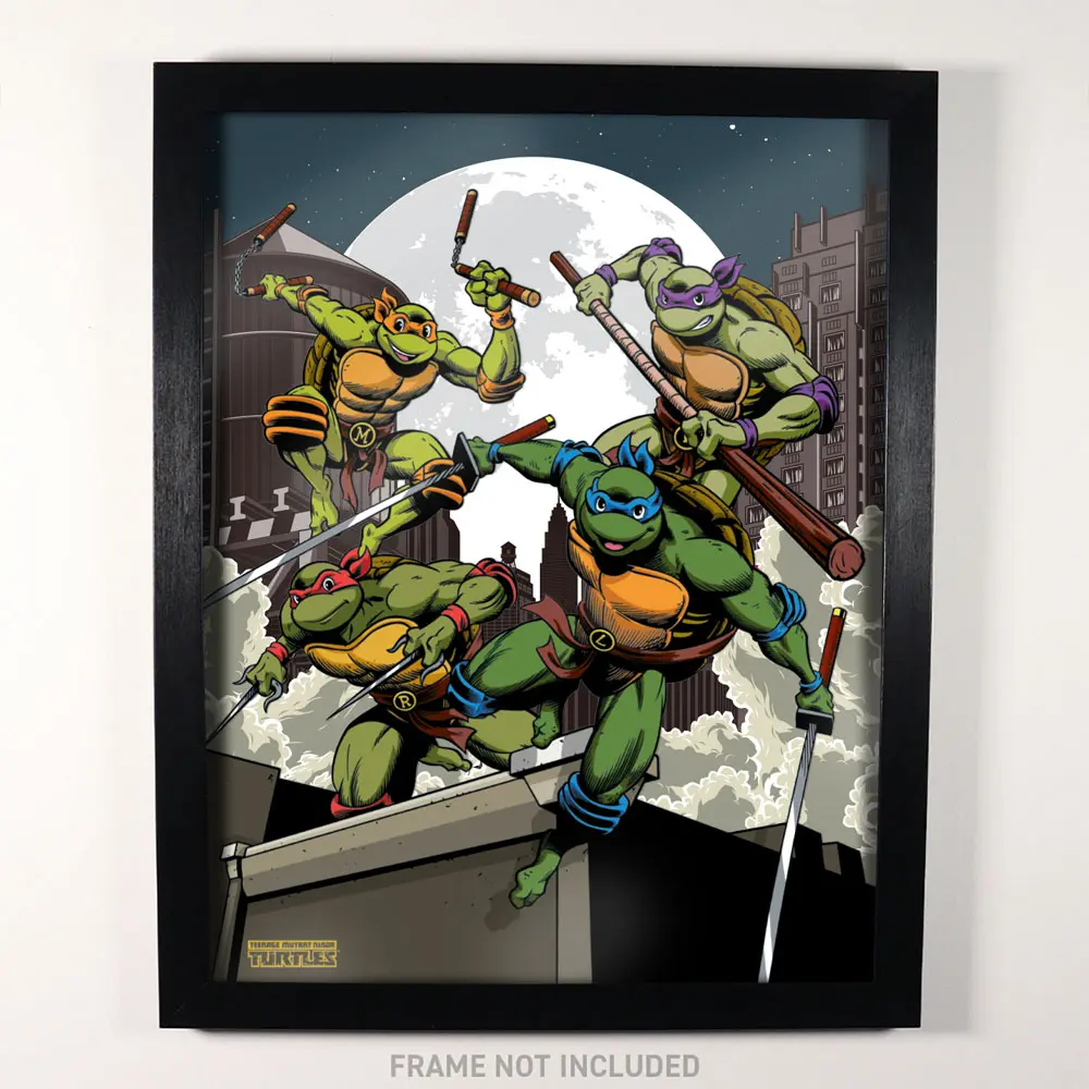 Teenage Mutant Ninja Turtles Kunstdruck Limited Edition Fan-Cel 36 x 28 cm Produktfoto