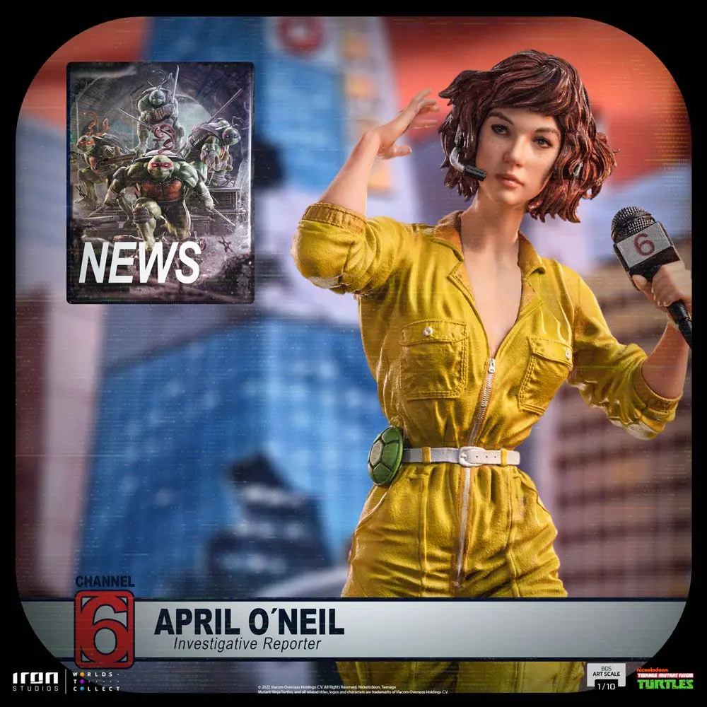 Teenage Mutant Ninja Turtles Art Scale Statue 1/10 April O'Neal 19 cm Produktfoto