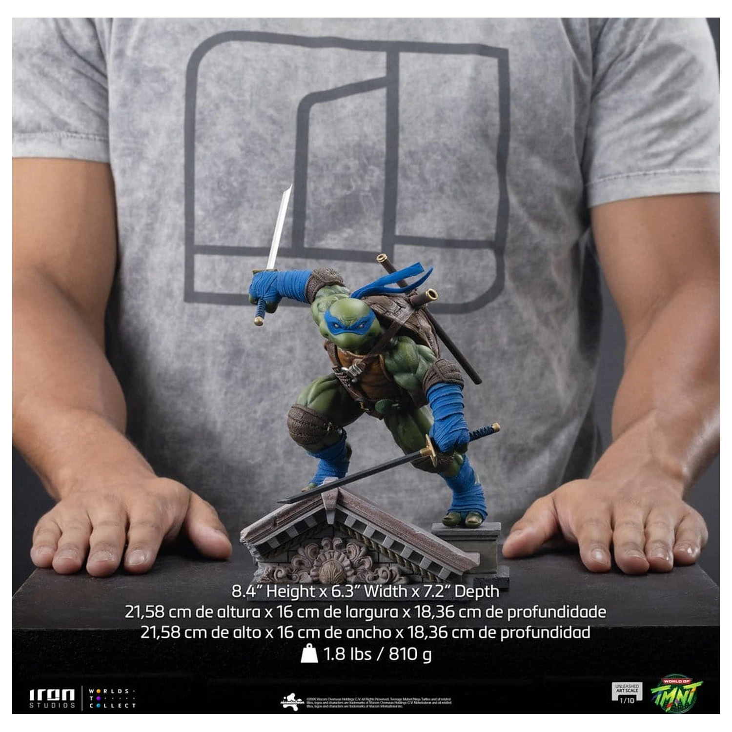 Teenage Mutant Ninja Turtles Art Scale Statue 1/10 Leonardo Unleashed 22 cm Produktfoto