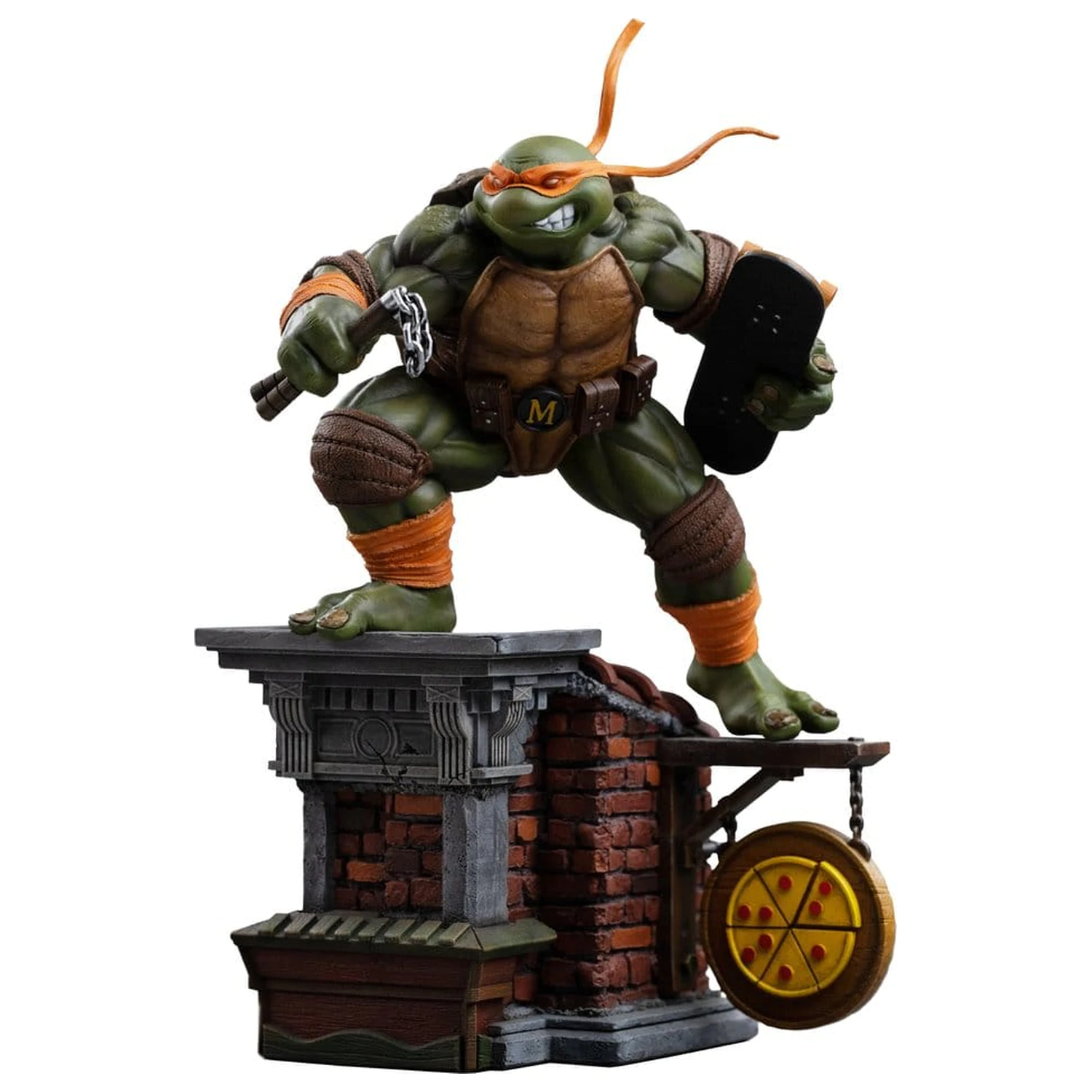 Teenage Mutant Ninja Turtles Art Scale Statue 1/10 Michelangelo Unleashed 24 Zentimeter Produktfoto