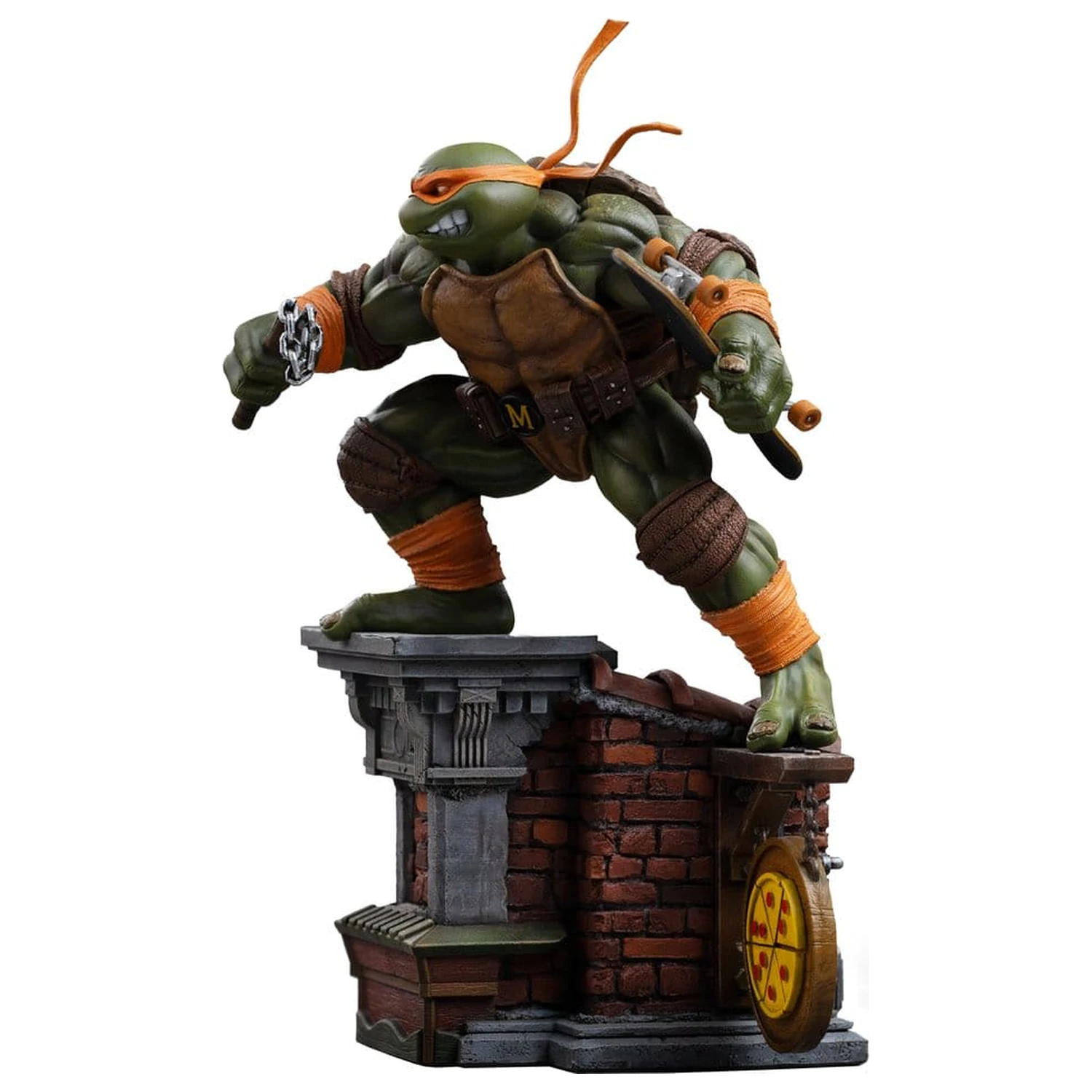 Teenage Mutant Ninja Turtles Art Scale Statue 1/10 Michelangelo Unleashed 24 Zentimeter Produktfoto