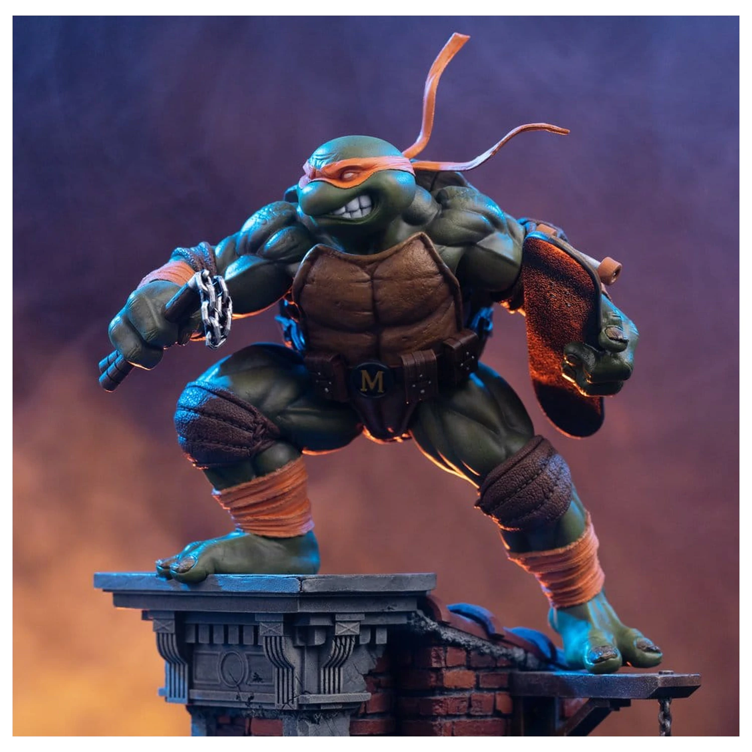 Teenage Mutant Ninja Turtles Art Scale Statue 1/10 Michelangelo Unleashed 24 Zentimeter Produktfoto