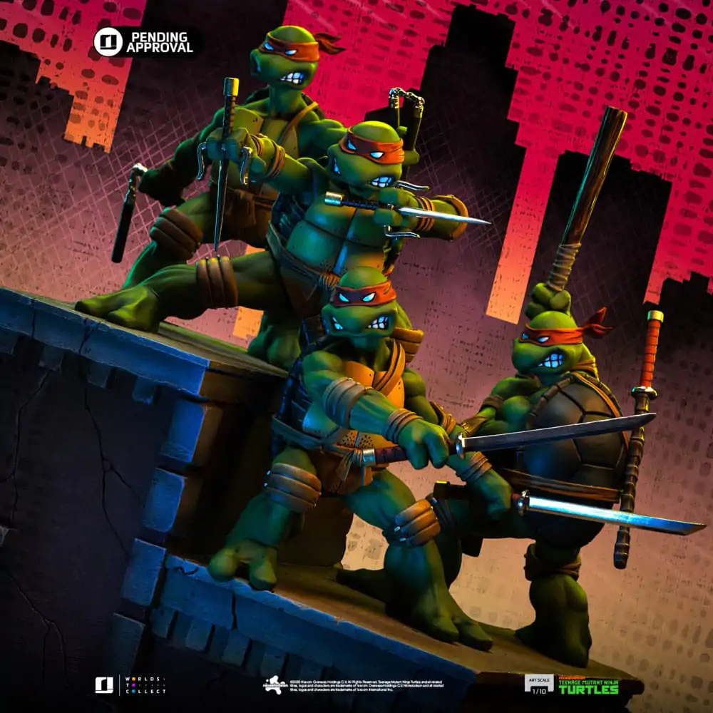 Teenage Mutant Ninja Turtles Art Scale Statue 1/10 Teenage Mutant Ninja Turtles Kevin Eastman Version 24 cm Produktfoto