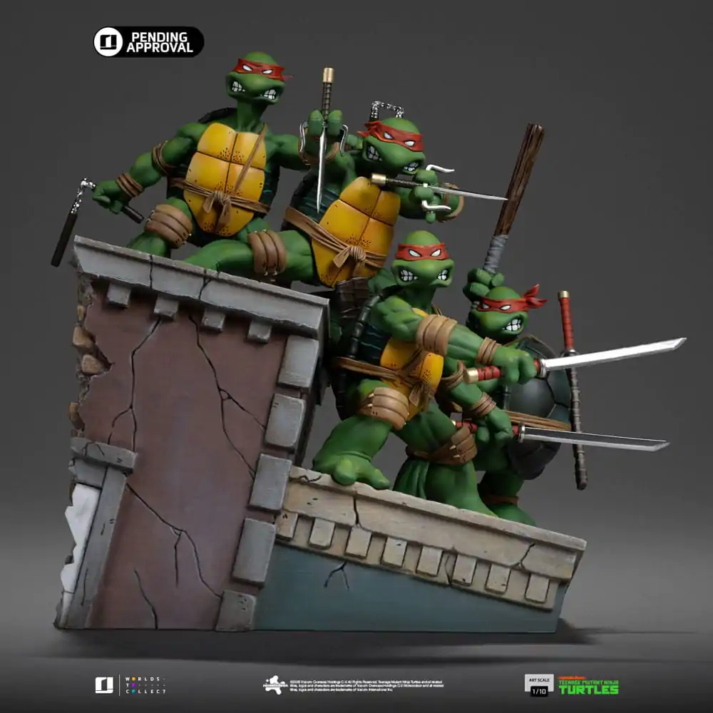 Teenage Mutant Ninja Turtles Art Scale Statue 1/10 Teenage Mutant Ninja Turtles Kevin Eastman Version 24 cm Produktfoto