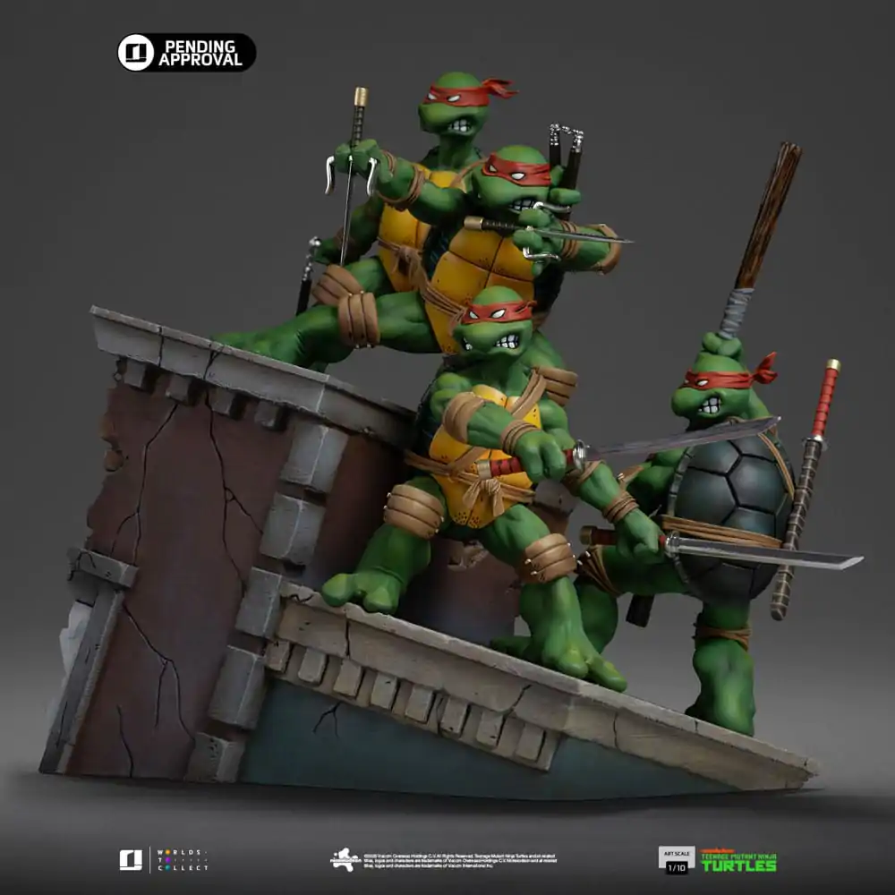 Teenage Mutant Ninja Turtles Art Scale Statue 1/10 Teenage Mutant Ninja Turtles Kevin Eastman Version 24 cm Produktfoto