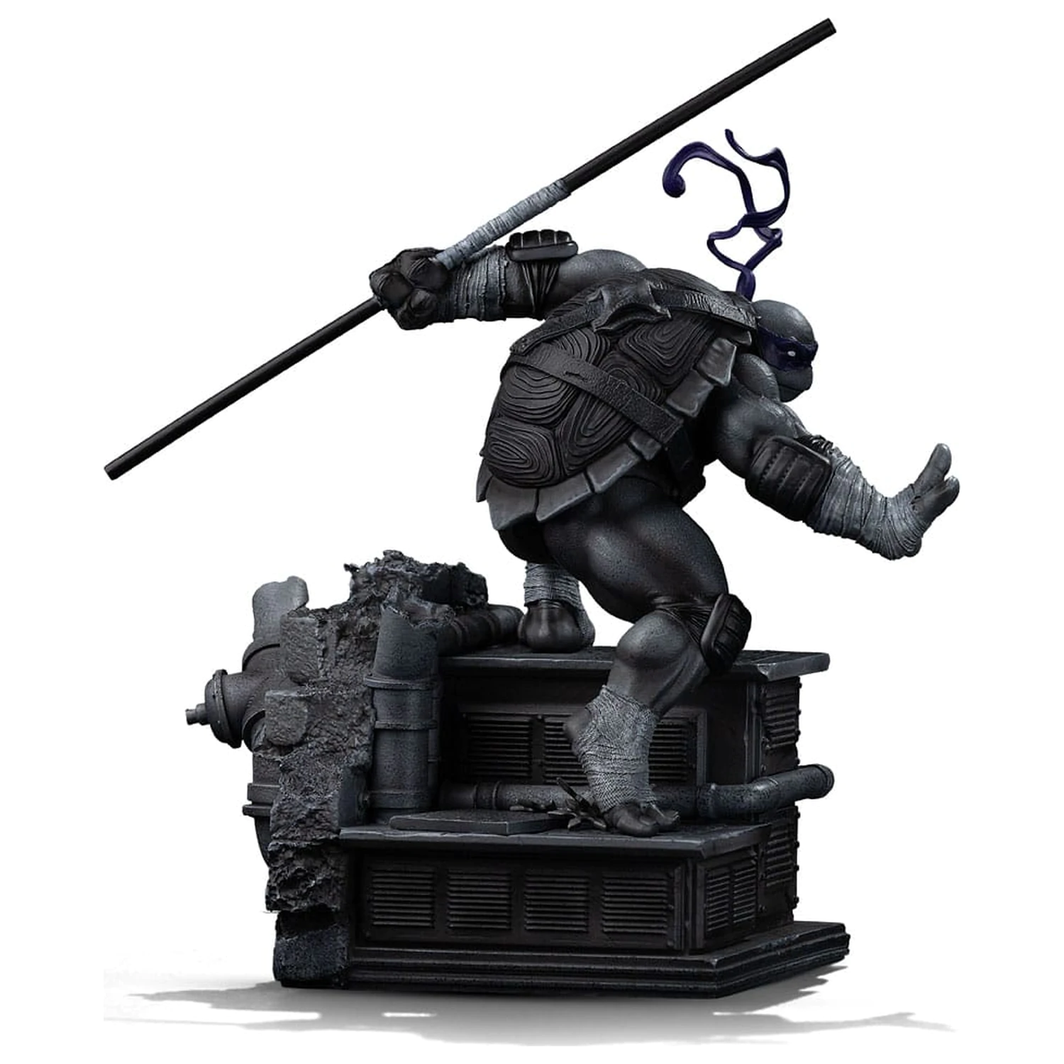 Teenage Mutant Ninja Turtles Art Scale Statue 1/10 Donatello Black and White Variant 26 cm Produktfoto