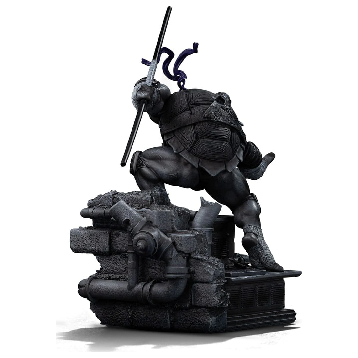 Teenage Mutant Ninja Turtles Art Scale Statue 1/10 Donatello Black and White Variant 26 cm Produktfoto