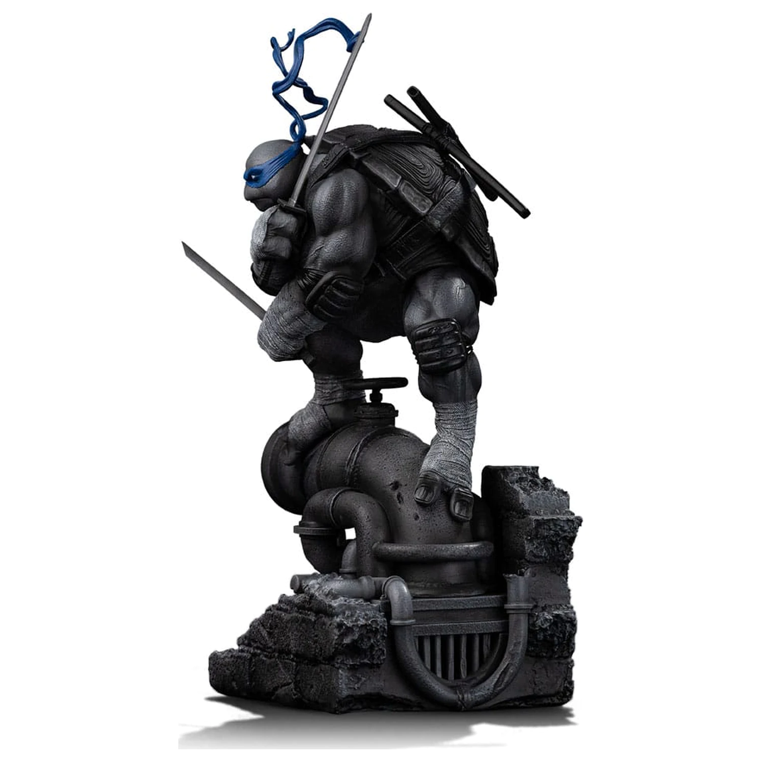 Teenage Mutant Ninja Turtles Art Scale Statue im Maßstab 1/10 Leonardo Black and White Variant 26 cm Produktfoto