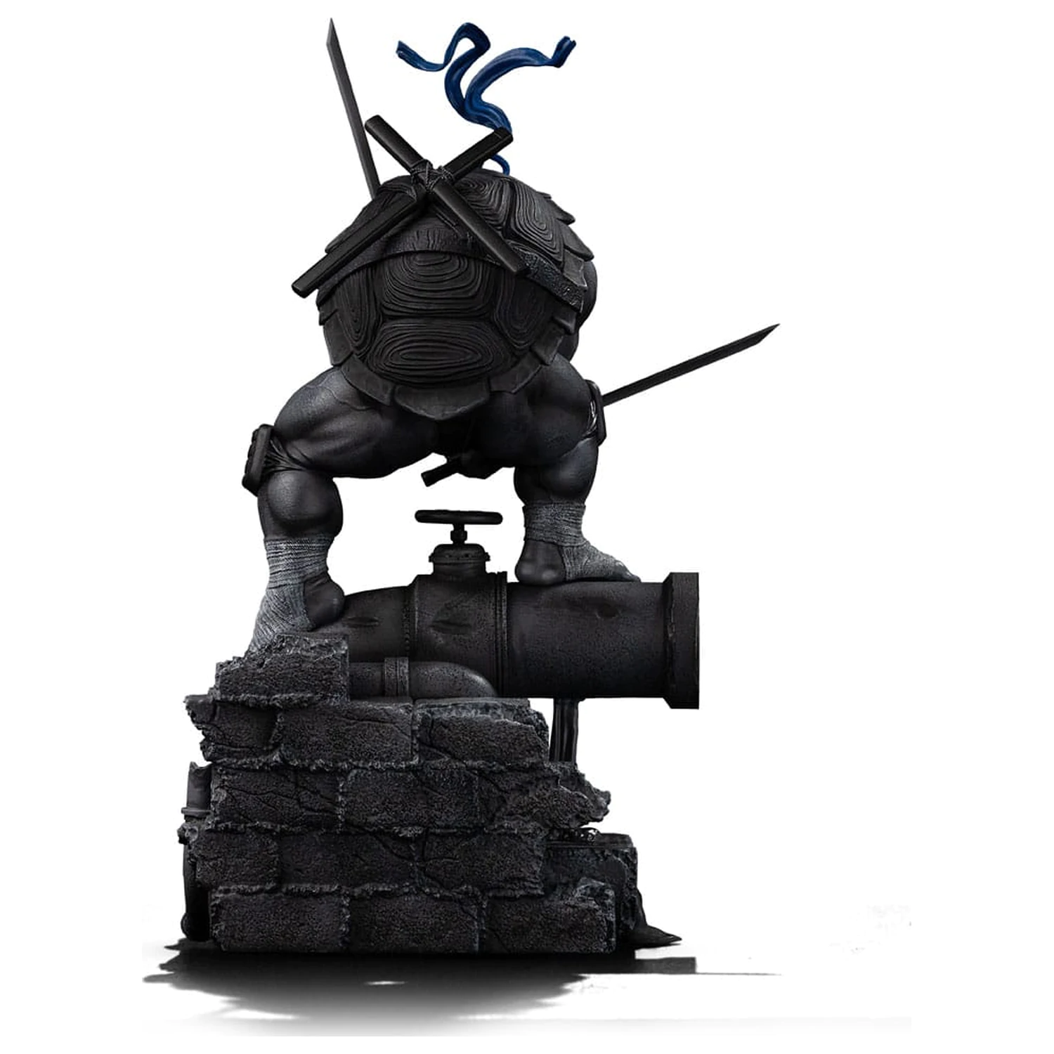 Teenage Mutant Ninja Turtles Art Scale Statue im Maßstab 1/10 Leonardo Black and White Variant 26 cm Produktfoto