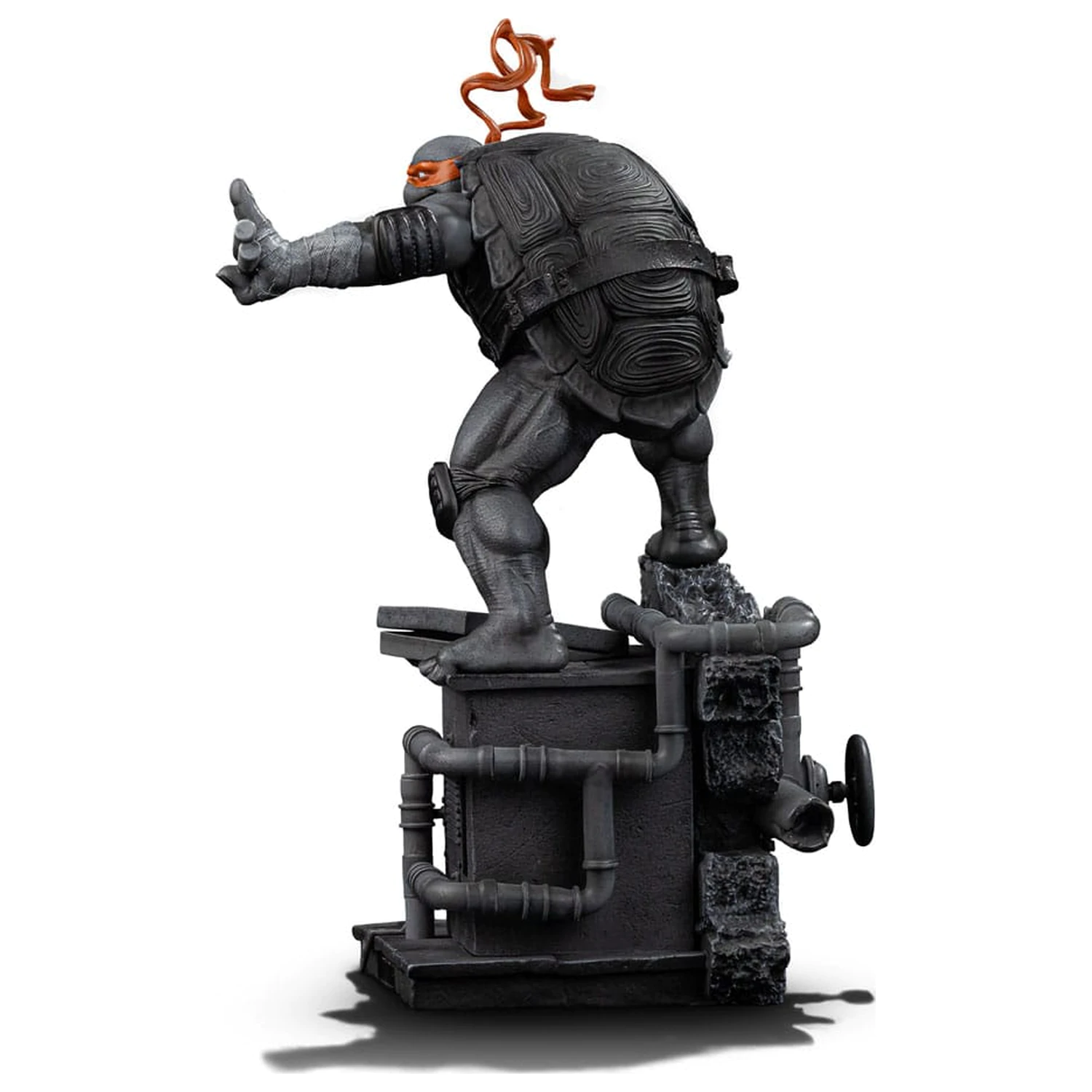 Teenage Mutant Ninja Turtles Art Scale Statue 1/10 Michelangelo Black and White Variant 26 cm Produktfoto