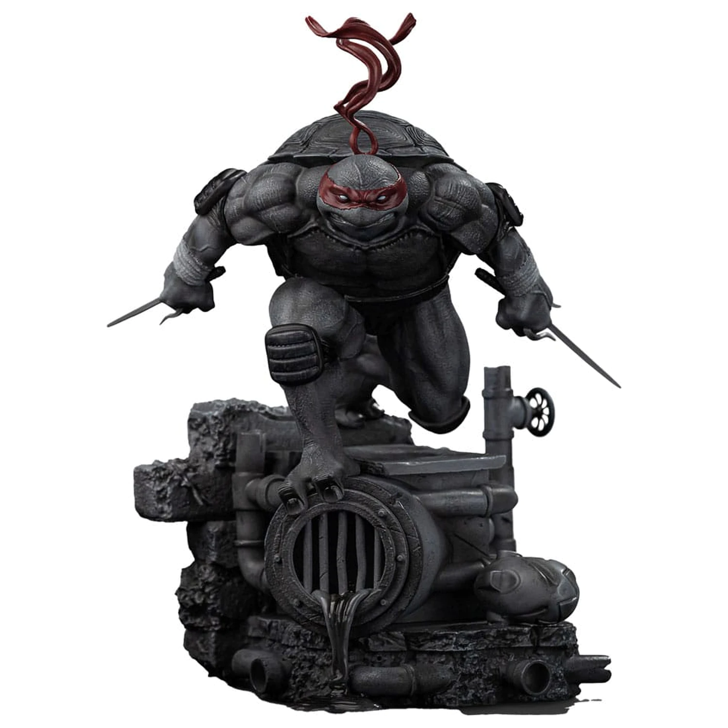 Teenage Mutant Ninja Turtles Art Scale Statue 1/10 Raphael Black and White Variant 26 cm Produktfoto