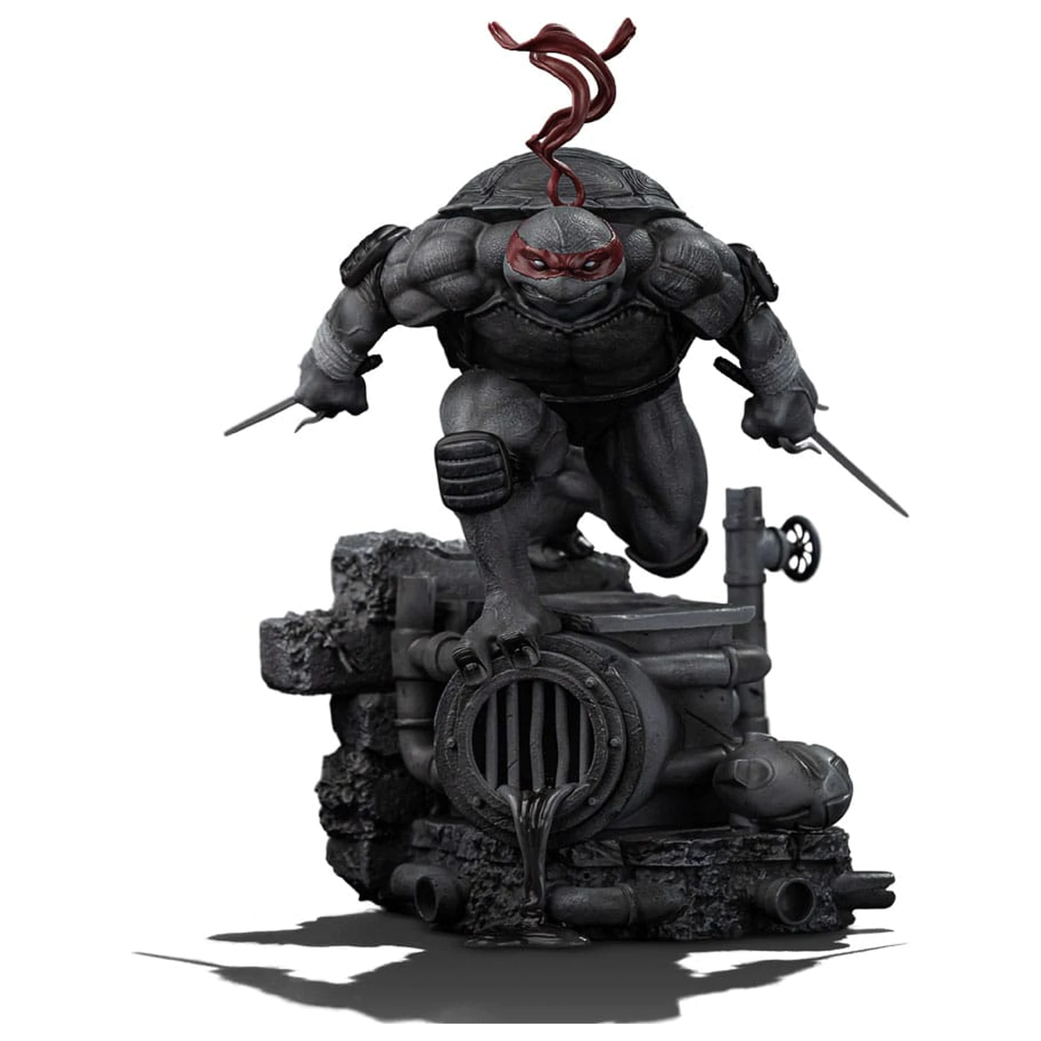 Teenage Mutant Ninja Turtles Art Scale Statue 1/10 Raphael Black and White Variant 26 cm Produktfoto