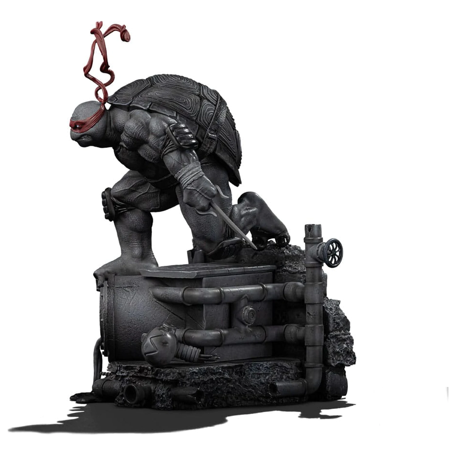 Teenage Mutant Ninja Turtles Art Scale Statue 1/10 Raphael Black and White Variant 26 cm Produktfoto