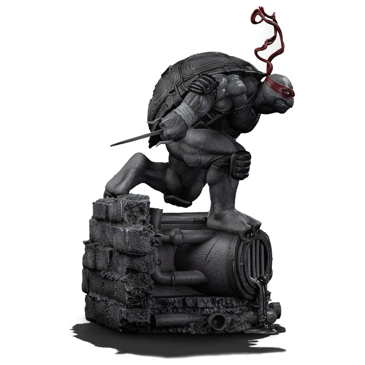 Teenage Mutant Ninja Turtles Art Scale Statue 1/10 Raphael Black and White Variant 26 cm Produktfoto