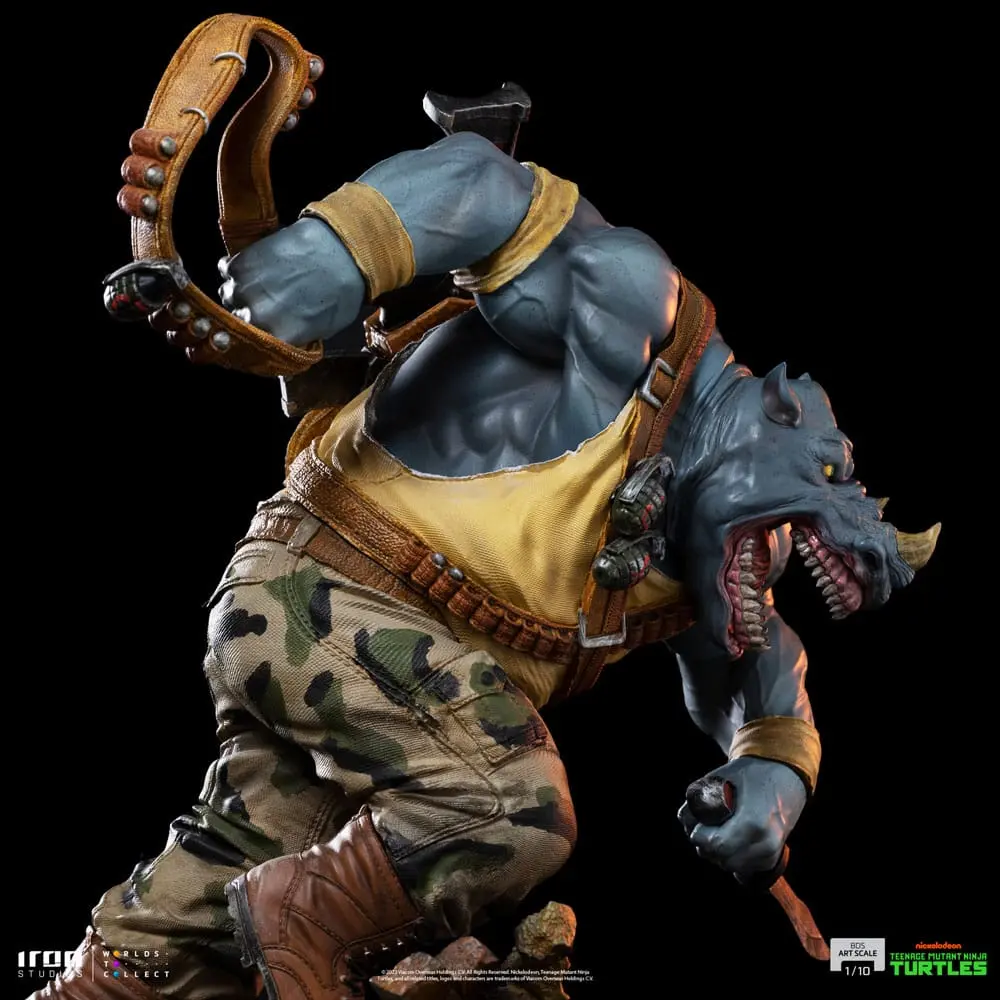 Teenage Mutant Ninja Turtles BDS Art Scale Statue 1/10 Rocksteady 24 cm Produktfoto