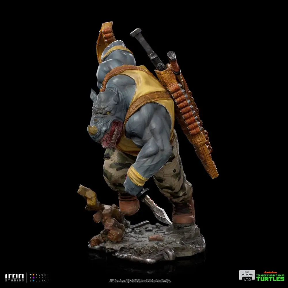 Teenage Mutant Ninja Turtles BDS Art Scale Statue 1/10 Rocksteady 24 cm Produktfoto