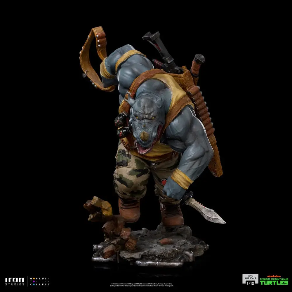 Teenage Mutant Ninja Turtles BDS Art Scale Statue 1/10 Rocksteady 24 cm Produktfoto