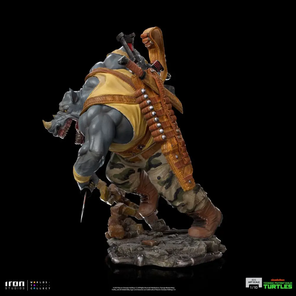 Teenage Mutant Ninja Turtles BDS Art Scale Statue 1/10 Rocksteady 24 cm Produktfoto