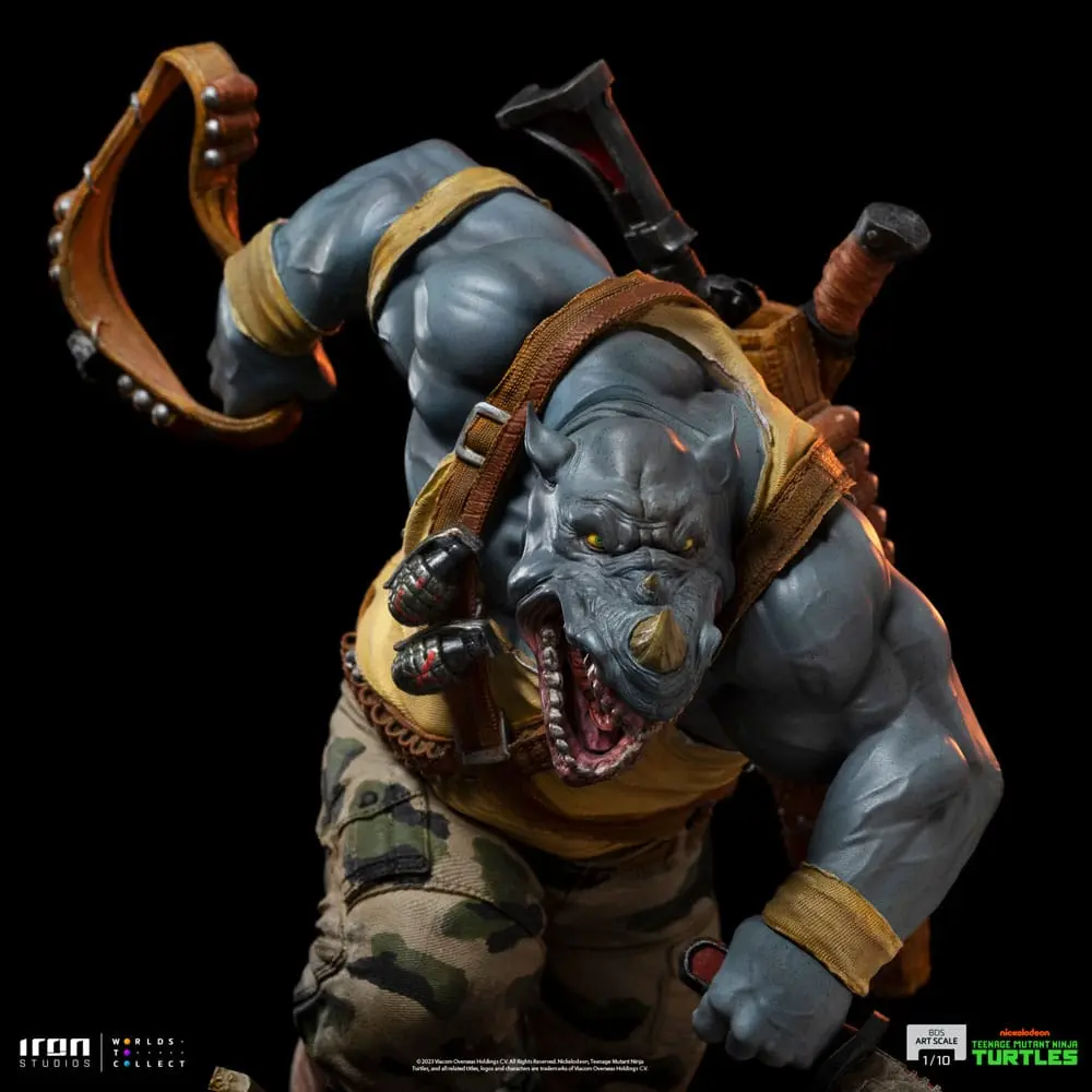Teenage Mutant Ninja Turtles BDS Art Scale Statue 1/10 Rocksteady 24 cm Produktfoto