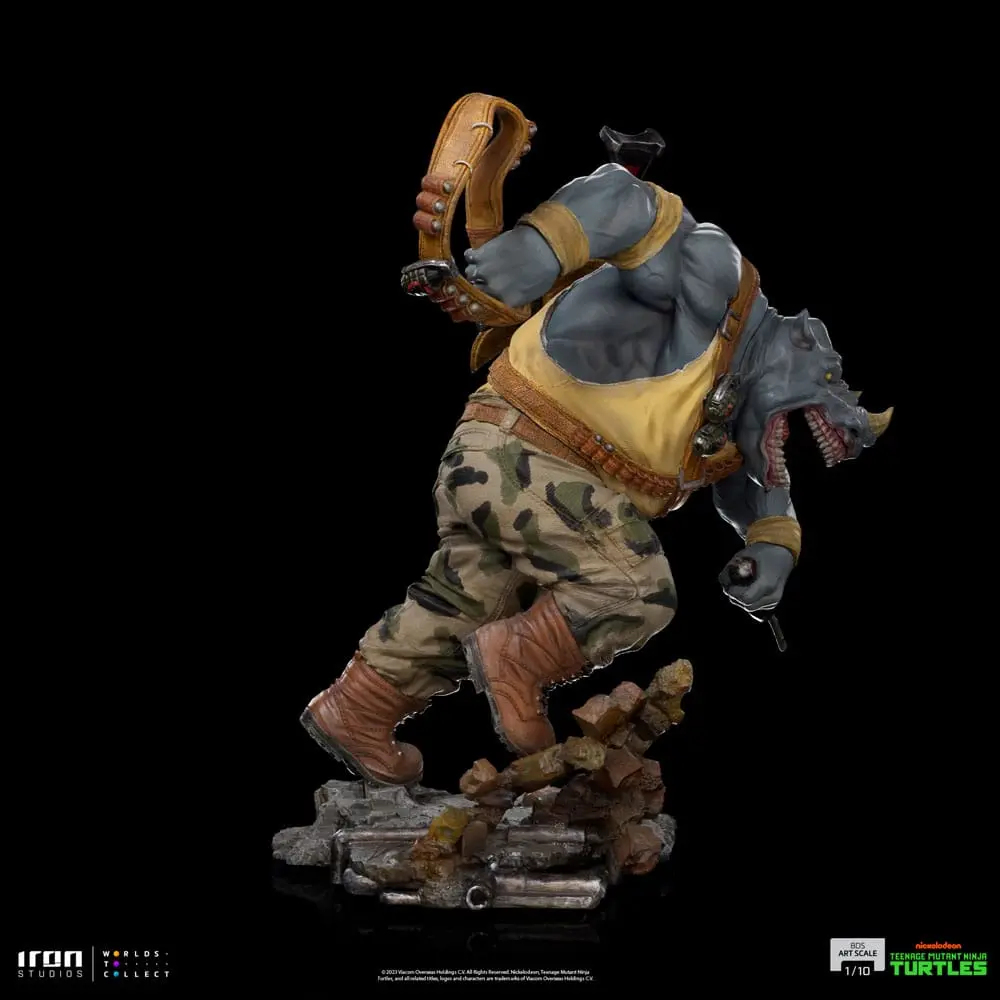 Teenage Mutant Ninja Turtles BDS Art Scale Statue 1/10 Rocksteady 24 cm Produktfoto