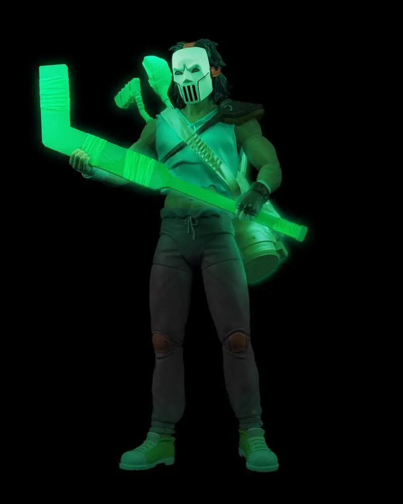 Teenage Mutant Ninja Turtles BST AXN Actionfigur Casey Jones Skull Face Glow-in-the-Dark SDCC Exclusive 13 cm Produktfoto